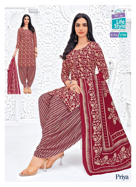 Priya Vol 27 By Mcm Heavy Cotton Printed Dress Material Exporters In India